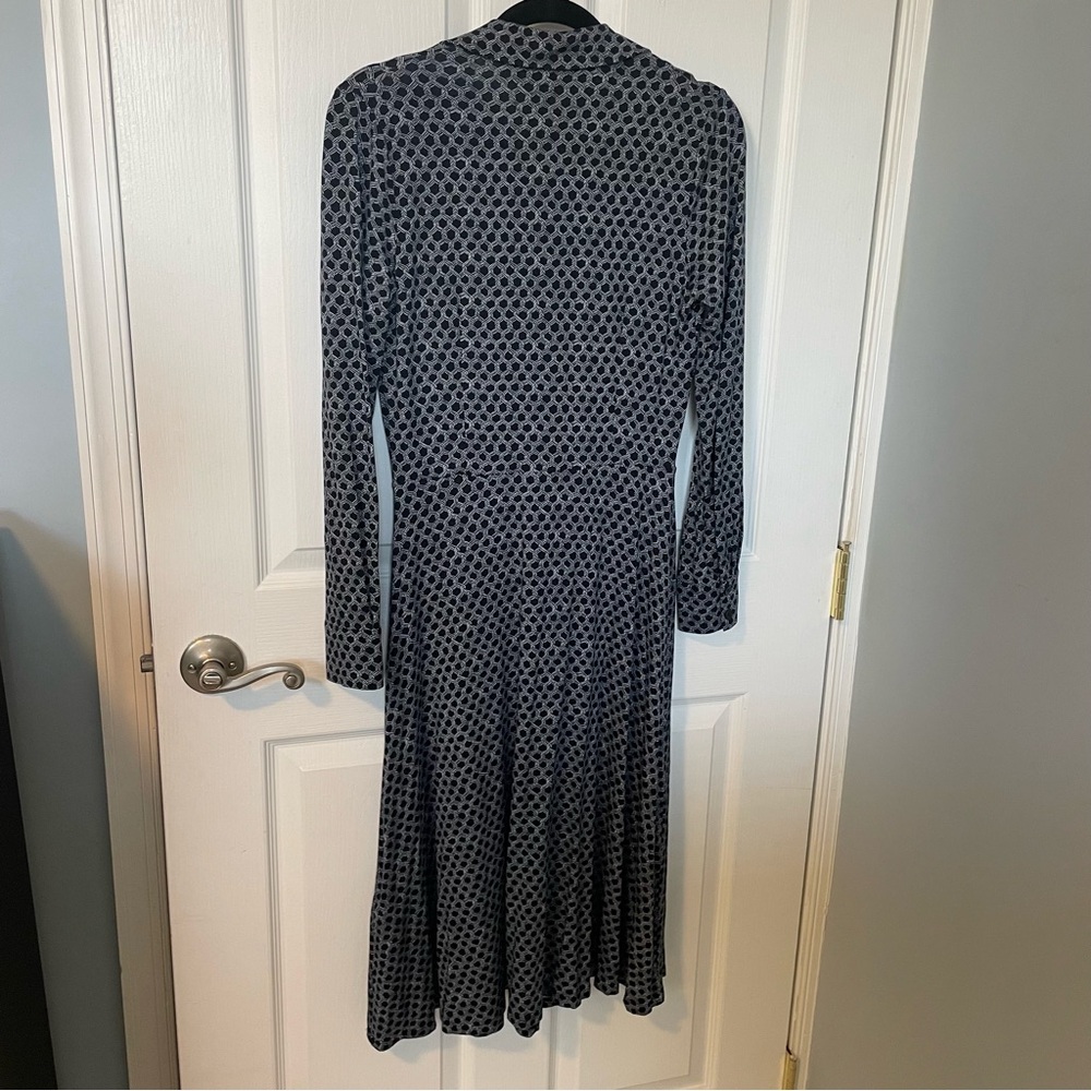 Hobbs London Aretha Rope Print Midi Shirt Dress NWOT - Picture 6 of 9